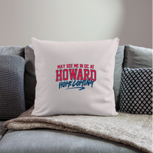 Load image into Gallery viewer, May See Me in DC at Homecoming Throw Pillow Cover 18” x 18” (Remix 2025) - light taupe