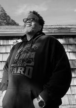 Load image into Gallery viewer, BiSON — Periodically On The Yard Unisex Hoodie | Black-on-Black Edition