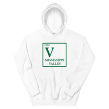 Load image into Gallery viewer, 1950 V Periodic Table Unisex Hoodie (Mississippi Valley alternate)