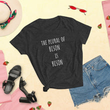 Load image into Gallery viewer, Women's Bison Plural t-shirt - PMV763 LLC