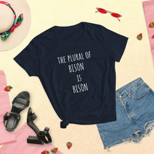 Load image into Gallery viewer, Women's Bison Plural t-shirt - PMV763 LLC