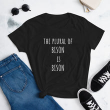 Load image into Gallery viewer, Women's Bison Plural t-shirt - PMV763 LLC