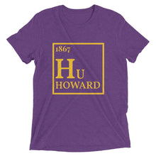 Load image into Gallery viewer, 1867 Hu Periodic Table Short Sleeve T-shirt Unisex (Purple &amp; Gold) - PMV763 LLC
