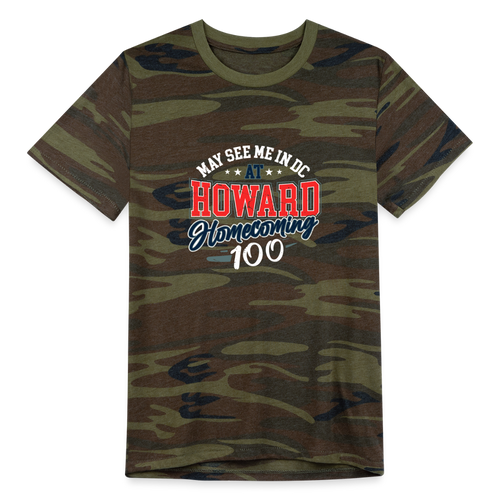 May See Me in DC at HU Homecoming Eco Camo T-Shirt - green camo