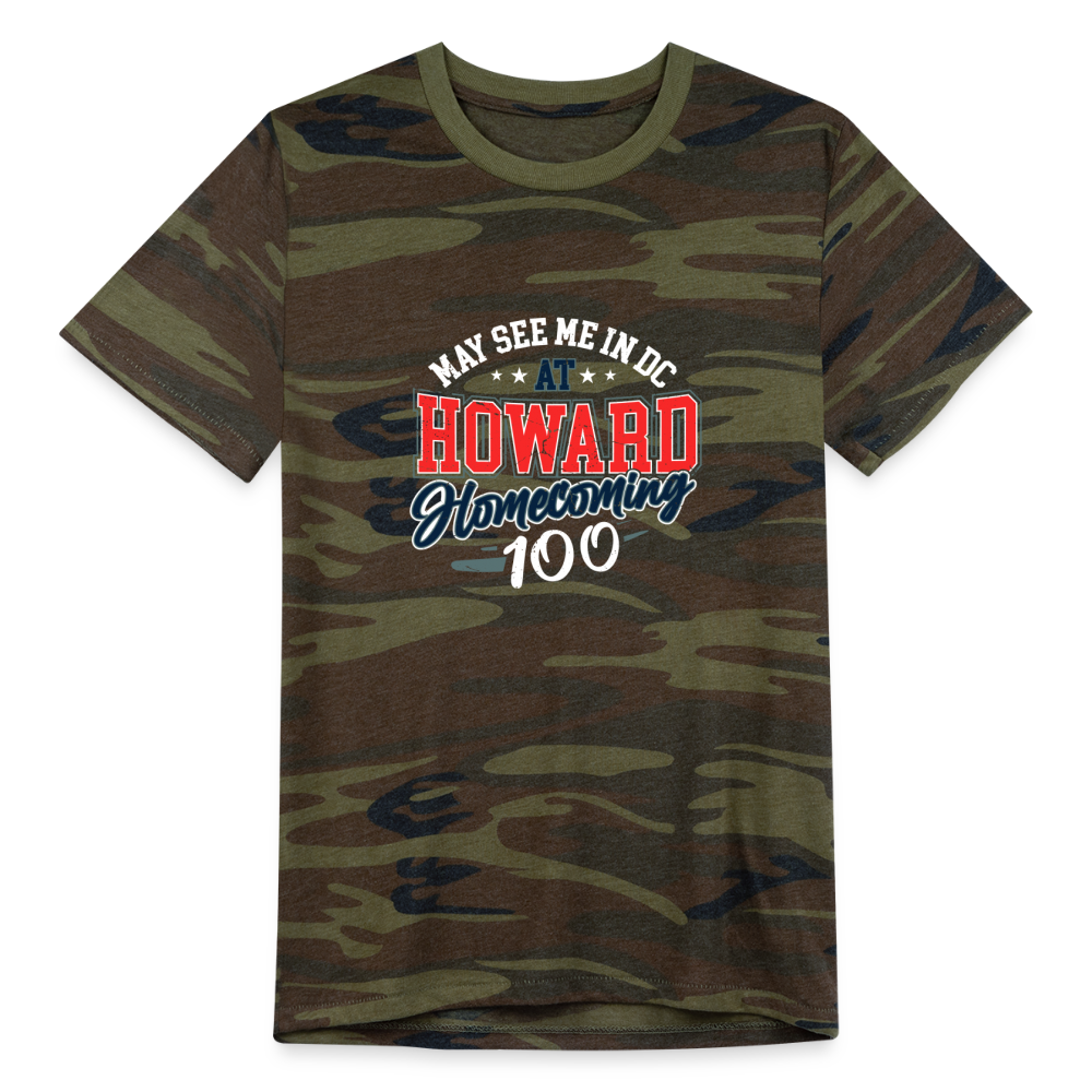 May See Me in DC at HU Homecoming Eco Camo T-Shirt - green camo