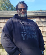 Load image into Gallery viewer, BiSON — Periodically On The Yard Unisex Hoodie | Black-on-Black Edition
