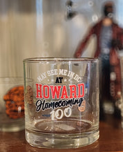 Load image into Gallery viewer, Commemorative May See Me in DC at HU Homecoming 100 Rocks Glass
