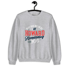 Load image into Gallery viewer, May See Me in DC at HU Homecoming Unisex Crewneck (Red Howard)
