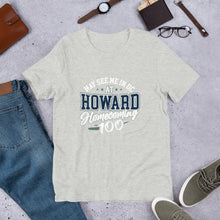 Load image into Gallery viewer, May See Me in DC at Howard Homecoming Unisex t-shirt (Blue Howard)
