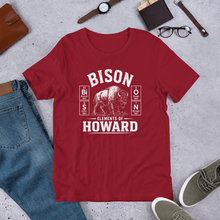 Load image into Gallery viewer, BiSON Illustrated — Elements of Howard Unisex Tee | Dark Colorways
