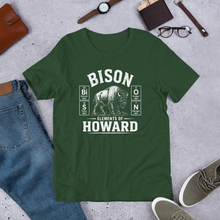 Load image into Gallery viewer, BiSON Illustrated — Elements of Howard Unisex Tee | Dark Colorways
