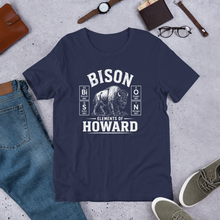 Load image into Gallery viewer, BiSON Illustrated — Elements of Howard Unisex Tee | Dark Colorways

