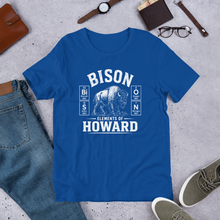 Load image into Gallery viewer, BiSON Illustrated — Elements of Howard Unisex Tee | Dark Colorways
