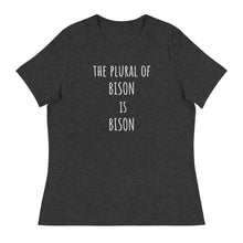Load image into Gallery viewer, Women's Bison Plural T-Shirt - PMV763 LLC
