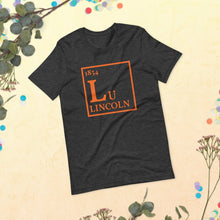 Load image into Gallery viewer, 1854 Lu Periodic Table Short - Sleeve Unisex T-Shirt (Black / Grey) - PMV763 LLC
