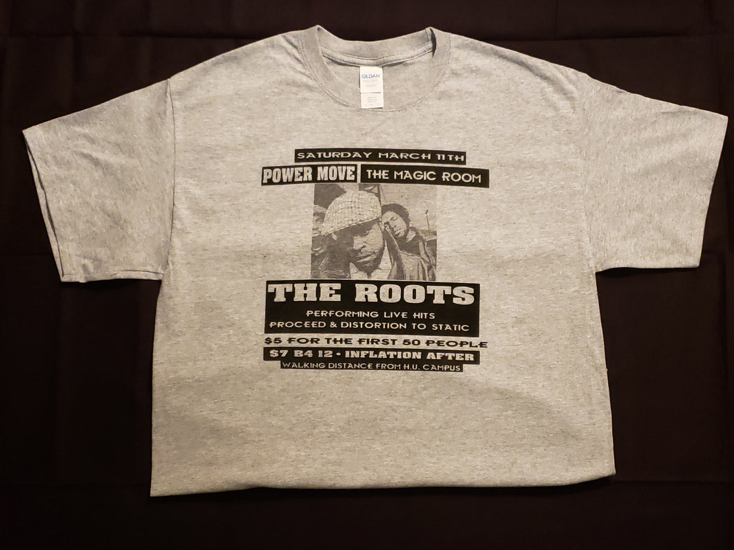 The Roots HU Concert Flyer Men's T-shirt (Grey)