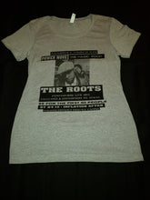 Load image into Gallery viewer, The Roots HU Concert Flyer Women&#39;s T-shirt (Grey)
