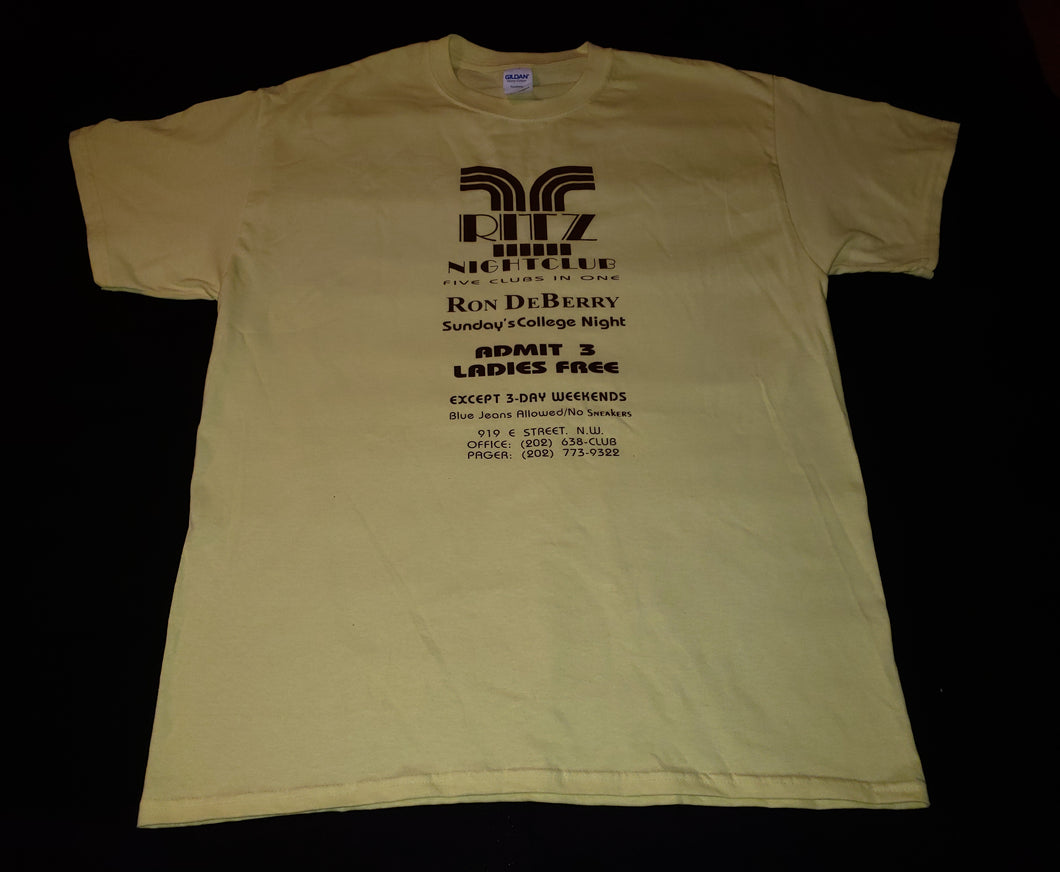 Ritz Club Flyer T-shirt Men's (Yellow)