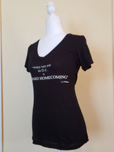 Load image into Gallery viewer, Women&#39;s Vneck | Howard Homecoming Shoutout | (Smalls Size Text)
