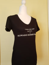 Load image into Gallery viewer, Women&#39;s Vneck | Howard Homecoming Shoutout | (Smalls Size Text)
