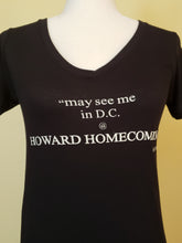 Load image into Gallery viewer, Women&#39;s Vneck | Howard Homecoming Shoutout | (Smalls Size Text)
