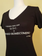 Load image into Gallery viewer, Women&#39;s Vneck | Howard Homecoming Shoutout | (Smalls Size Text)
