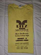 Load image into Gallery viewer, Women&#39;s V-neck Ritz Nightclub Sunday&#39;s College Night (Yellow)
