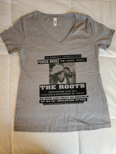 Load image into Gallery viewer, The Roots HU Concert Flyer Women&#39;s V-neck (Grey)
