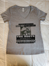 Load image into Gallery viewer, The Roots HU Concert Flyer Women&#39;s V-neck (Grey)
