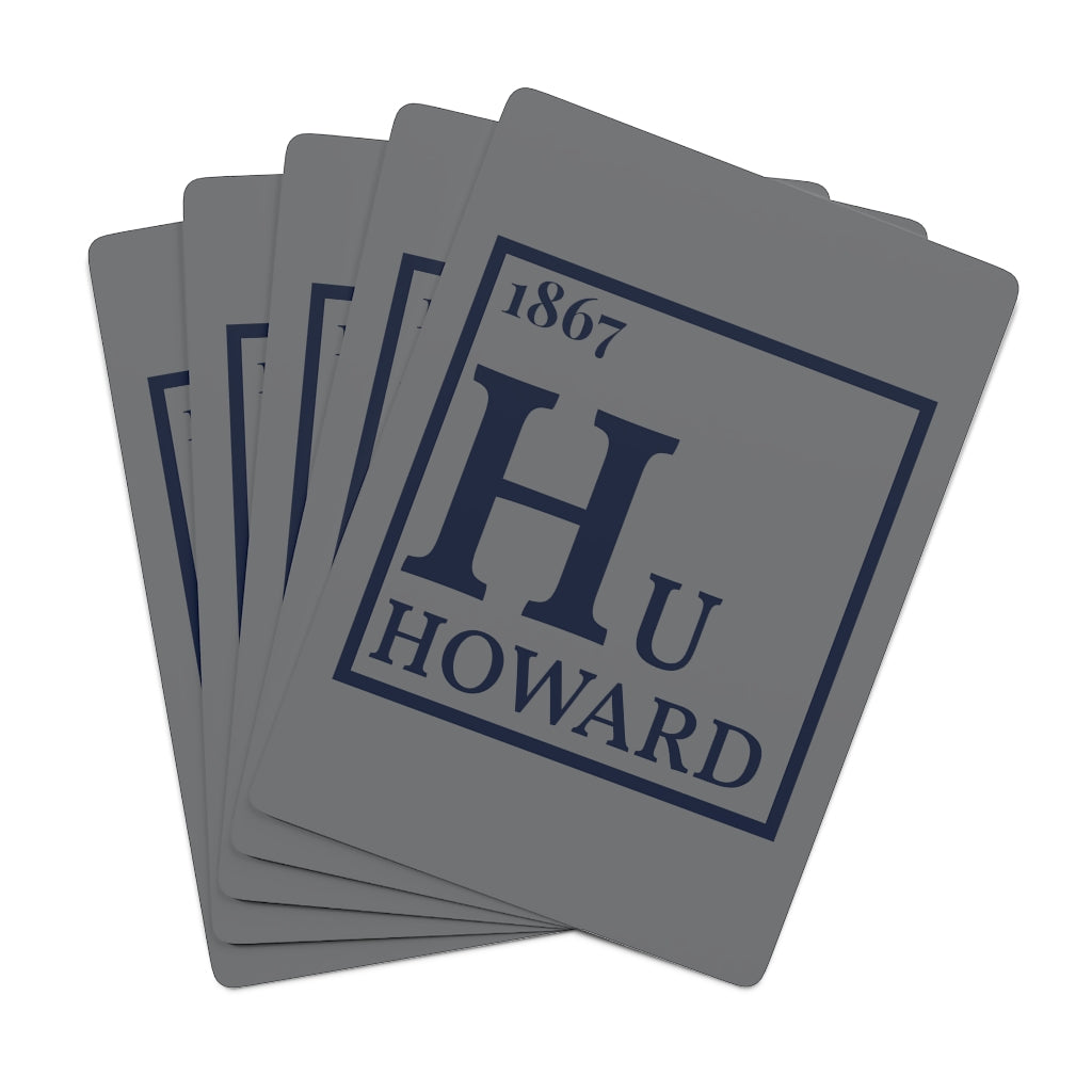 1867 Hu Periodic Table Poker Cards (Gray)