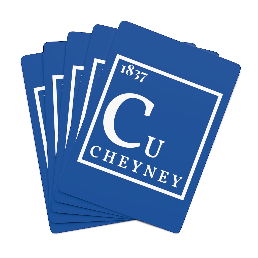 1837 Cu Periodic Table Poker Cards (alternate blue)