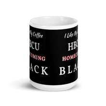 Load image into Gallery viewer, HBCU Homecoming Black Mug (15oz)
