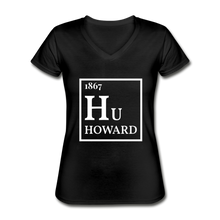 Load image into Gallery viewer, 1867 Hu Periodic Table Women&#39;s V-Neck T-Shirt - black
