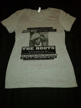 Load image into Gallery viewer, The Roots HU Concert Flyer Women's T-shirt (Grey) - PMV763 LLC
