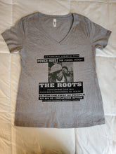 Load image into Gallery viewer, The Roots HU Concert Flyer Women's V - neck (Grey) - PMV763 LLC
