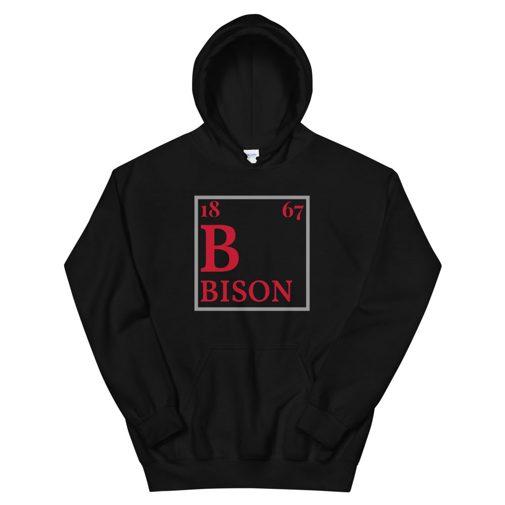 1867 B Periodic Table Hoodie Red Letters (Fall 2021)