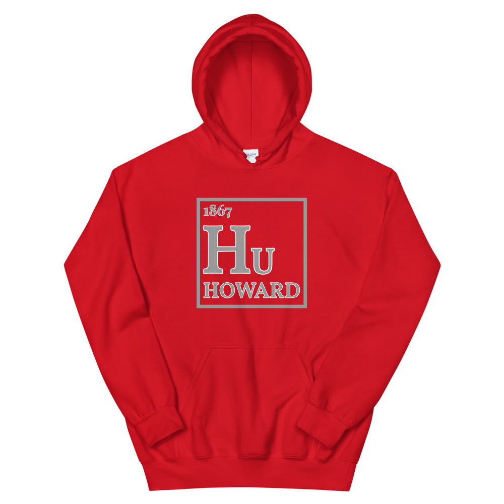 1867 Hu Periodic Table Unisex Hoodie (Red)