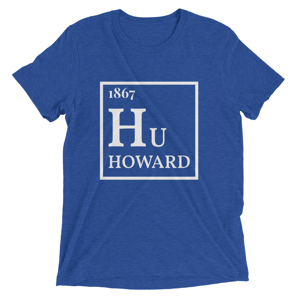 1867 Hu Periodic Table Short sleeve t-shirt (Red & Blue)