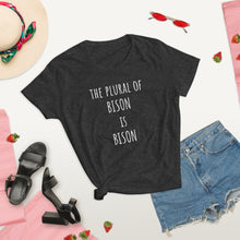 Load image into Gallery viewer, Women's Bison Plural t-shirt - PMV763 LLC
